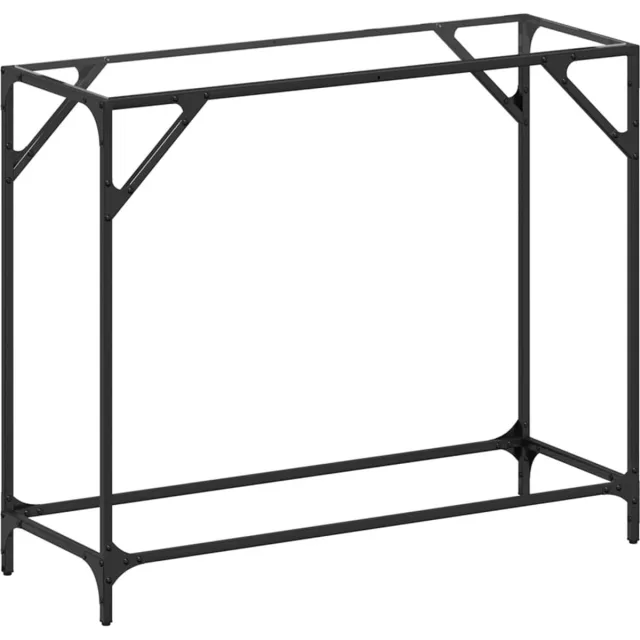 vidaXL Wandtafel - met - transparant - glazen - blad - 98x35x81 - cm - staal transparant glas