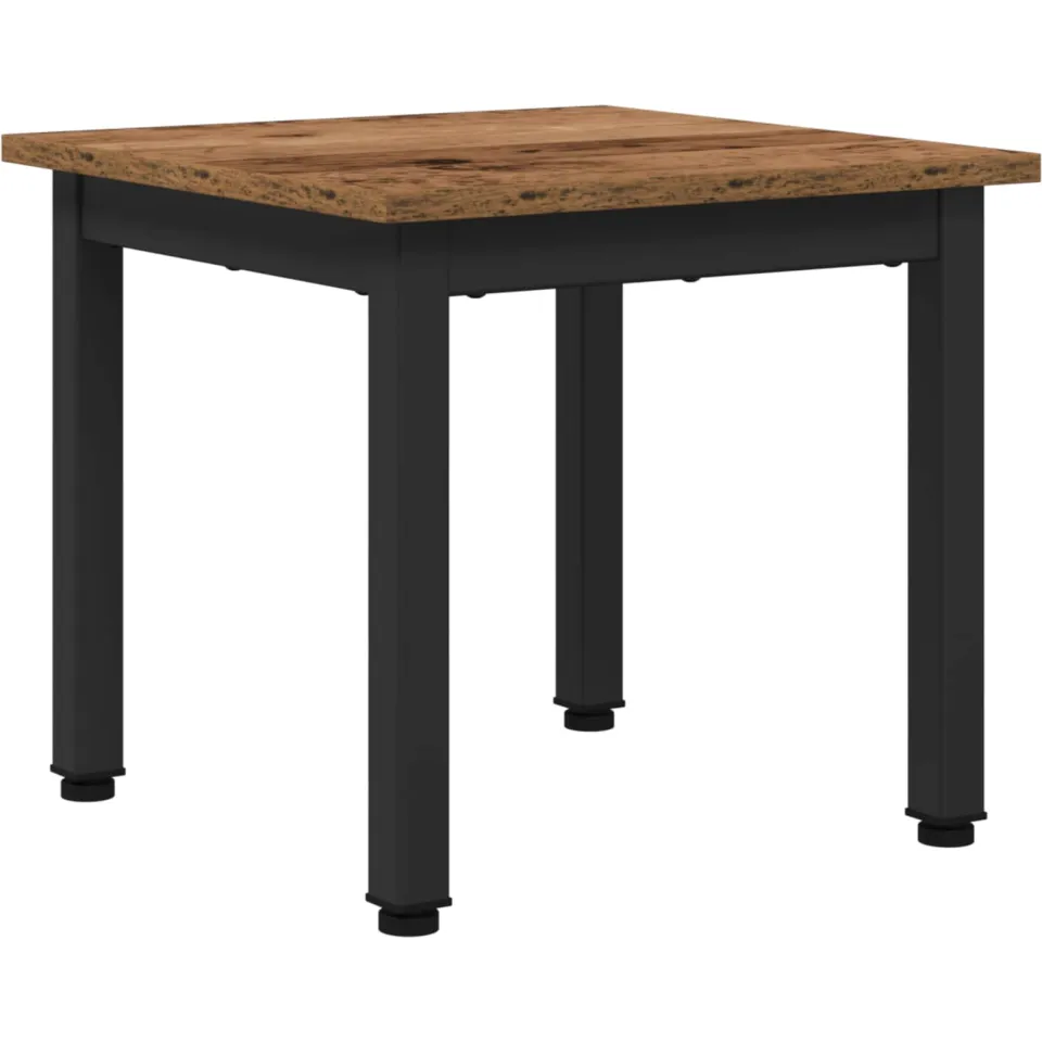 vidaXL Salontafel Oudhout 40 x 40 x 36 cm Bewerkt hout Bruin