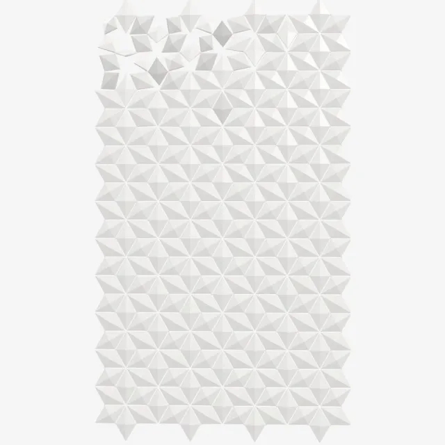bloomming Slaapkamer scheidingswand – Facet 136 × 236 cm in wit