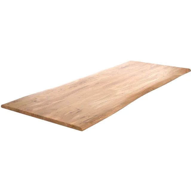 DELIFE Tafelblad Edge acacia natuur 240x100cm Live-Edge Bruin