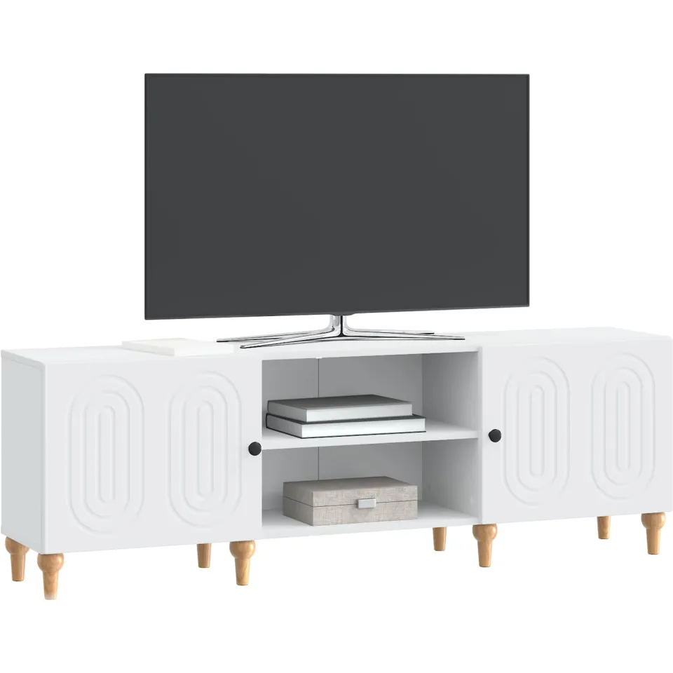 vidaXL TV-kast Wit 150 x 31 x 50 cm Bewerkt hout, foto 3