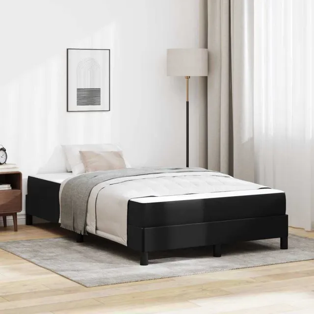 vidaXL Bedframe met matras Zwart 120 x 190 cm Stof
