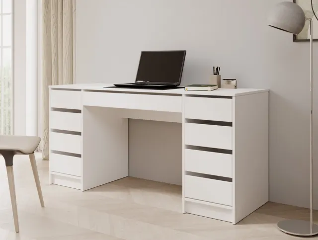 MEUBELLA Bureau Avio 2 - Wit - 154 cm