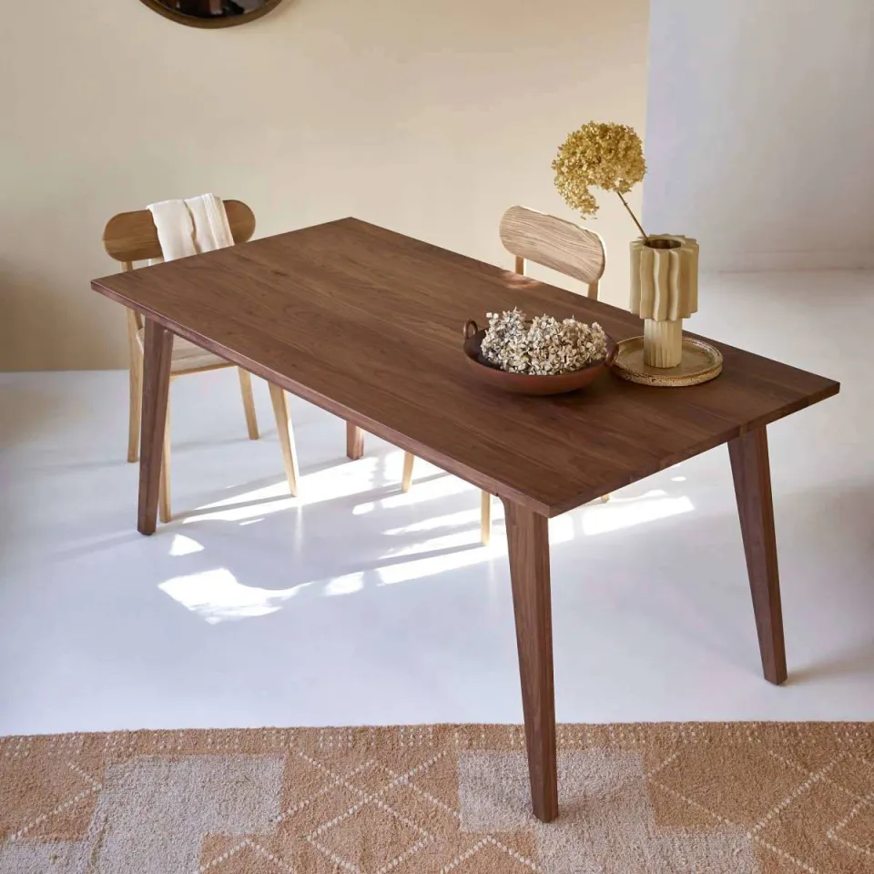 Tikamoon Esmée eettafel notenhout bruin, foto 3