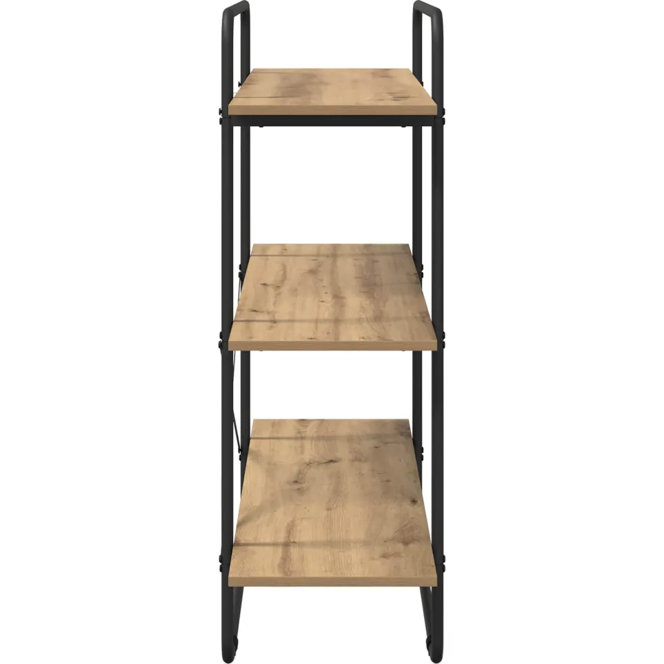 vidaXL Boekenrek 3-laags 100 x 35 x 105 cm PB Artisanaal eiken, foto 4