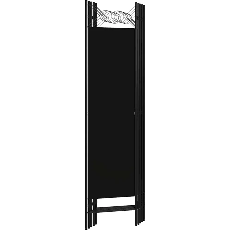 vidaXL Kamerscherm met 5 panelen 200x180 cm zwart, foto 5