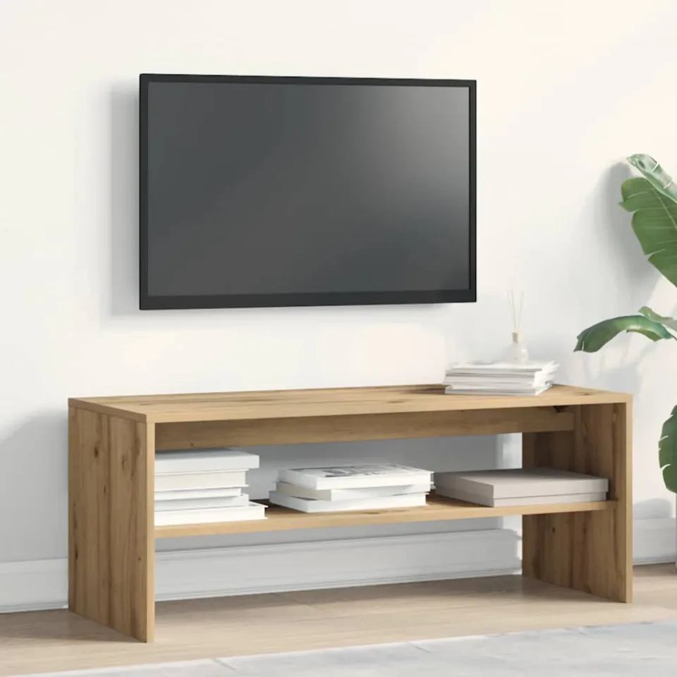 vidaXL Tv-meubel 100x40x40 cm bewerkt hout artisanaal eikenkleurig, foto 2