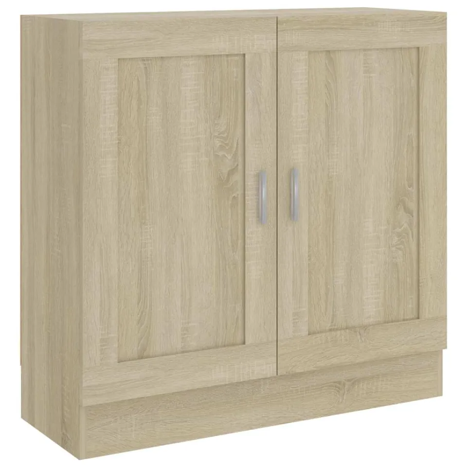 vidaXL Boekenkast 82,5x30,5x80 cm bewerkt hout sonoma eikenkleurig, foto 3