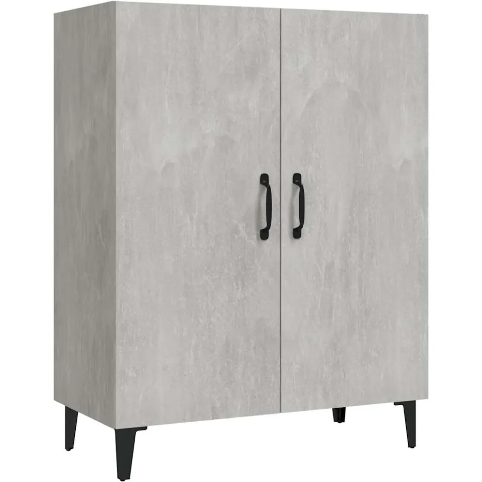 vidaXL Dressoir 70x34x90 cm bewerkt hout betongrijs