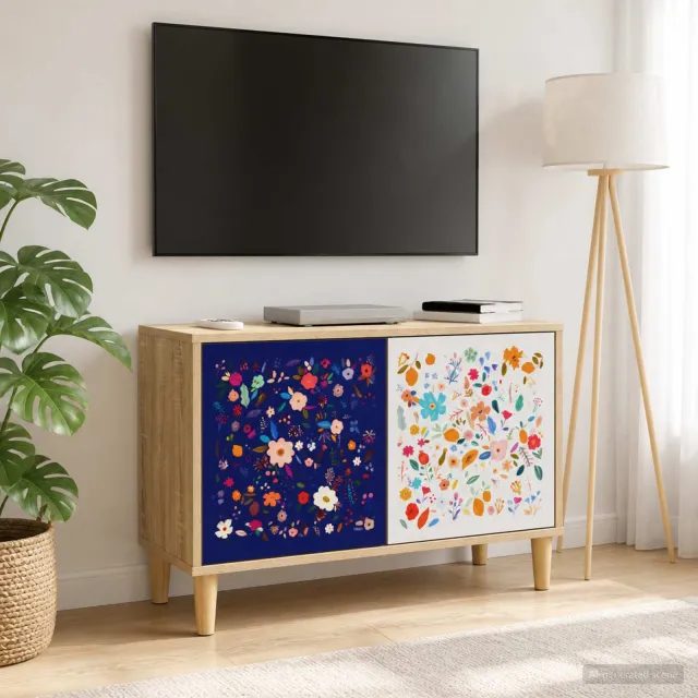 vidaXL Tv-meubel MAINZ 69 x 33 x 50 cm Sonoma Bewerkt hout bruin, foto 2