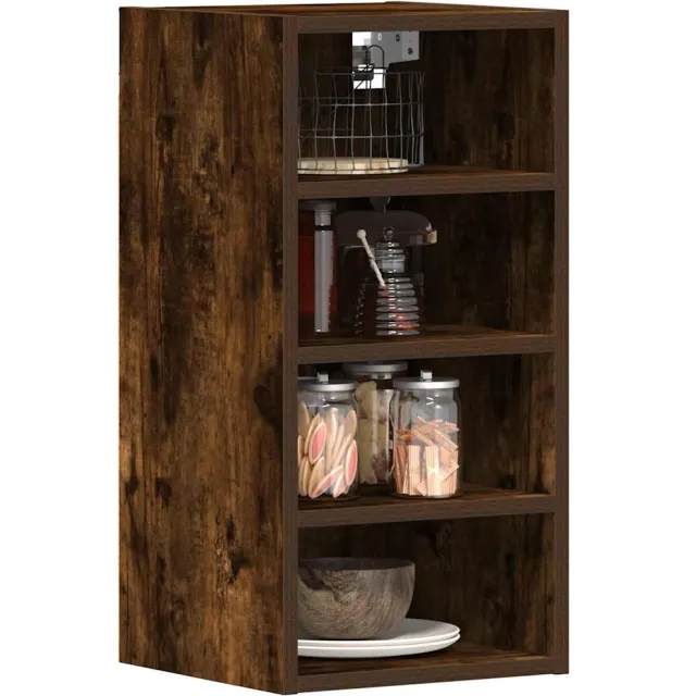 vidaXL Bovenkast Riga 30x29,5x60 cm bewerkt hout gerookt eikenkleurig Bruin