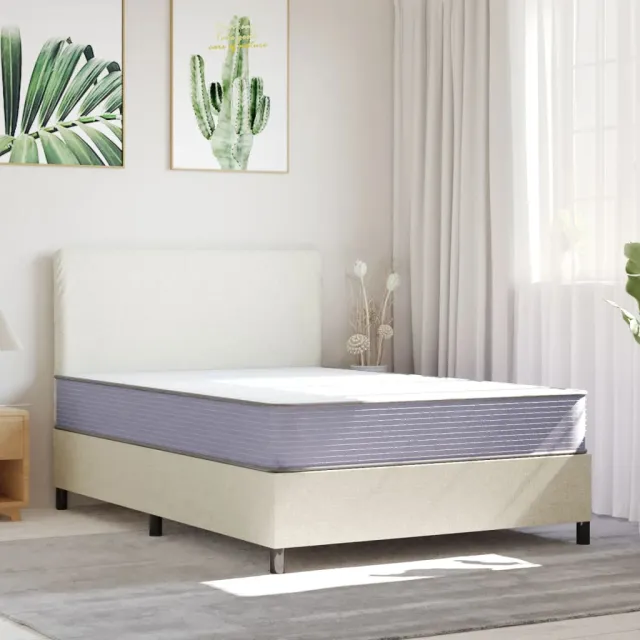 vidaXL Schuimmatras middelzacht 140x200 cm wit