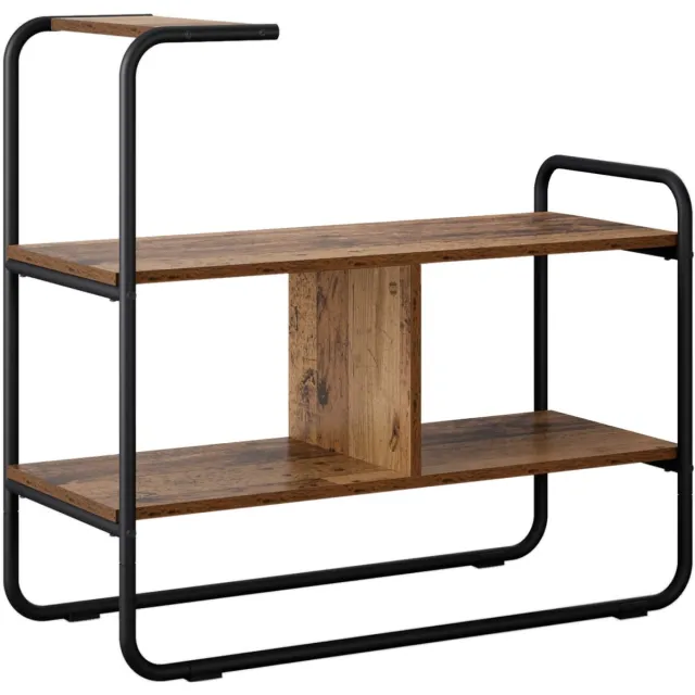 vidaXL Consoletafel - Oud - hout - 80 - x - 35 - x - 75 - cm - Bewerkt - hout Oud hout