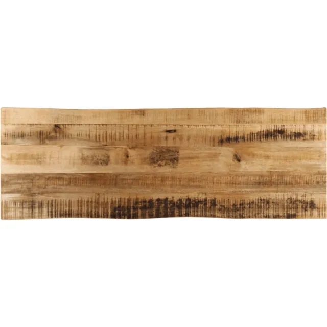 vidaXL Tafelblad met natuurlijke rand 110x40x3,8 cm massief mangohout Bruin