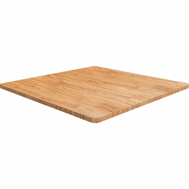 vidaXL Tafelblad vierkant 90x90x2,5 cm massief eiken lichtbruin