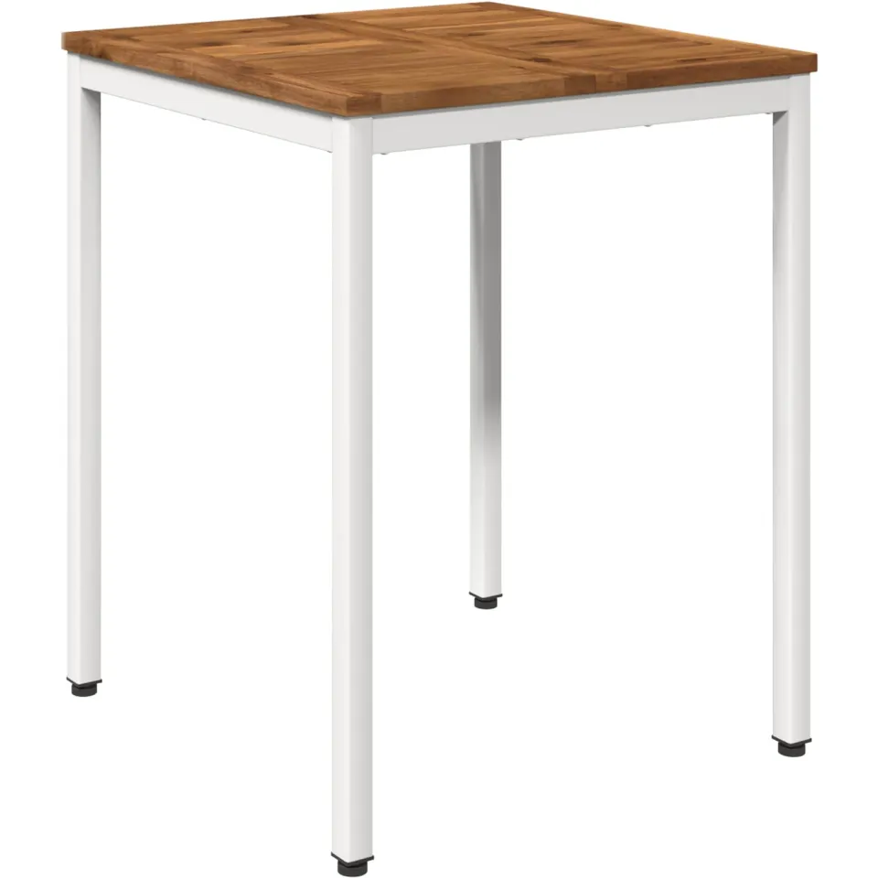 vidaXL Tuindiner tafel NAARDEN Natuurlijk en Wit 60 x 60,5 x 75 cm, foto 3