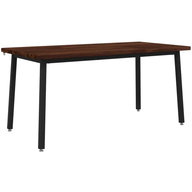 vidaXL Vierkante - Eettafel - 160 - x - 70 - x - 75 - cm - Massief - Acacia - Hout Donkerbruin