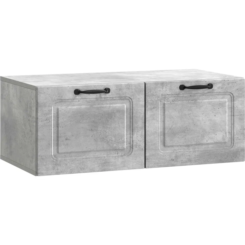 vidaXL Wandbeugel TV-kast Betongrijs 78,5 x 41 x 30 cm Bewerkt hout grijs, foto 3