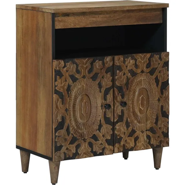 vidaXL Dressoir Bruin 60 x 33 x 75 cm Massief Mango Hout