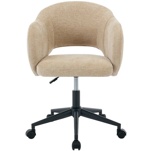 Vente-unique Bureaustoel - Stof met textuur - Beige - ACACILIO