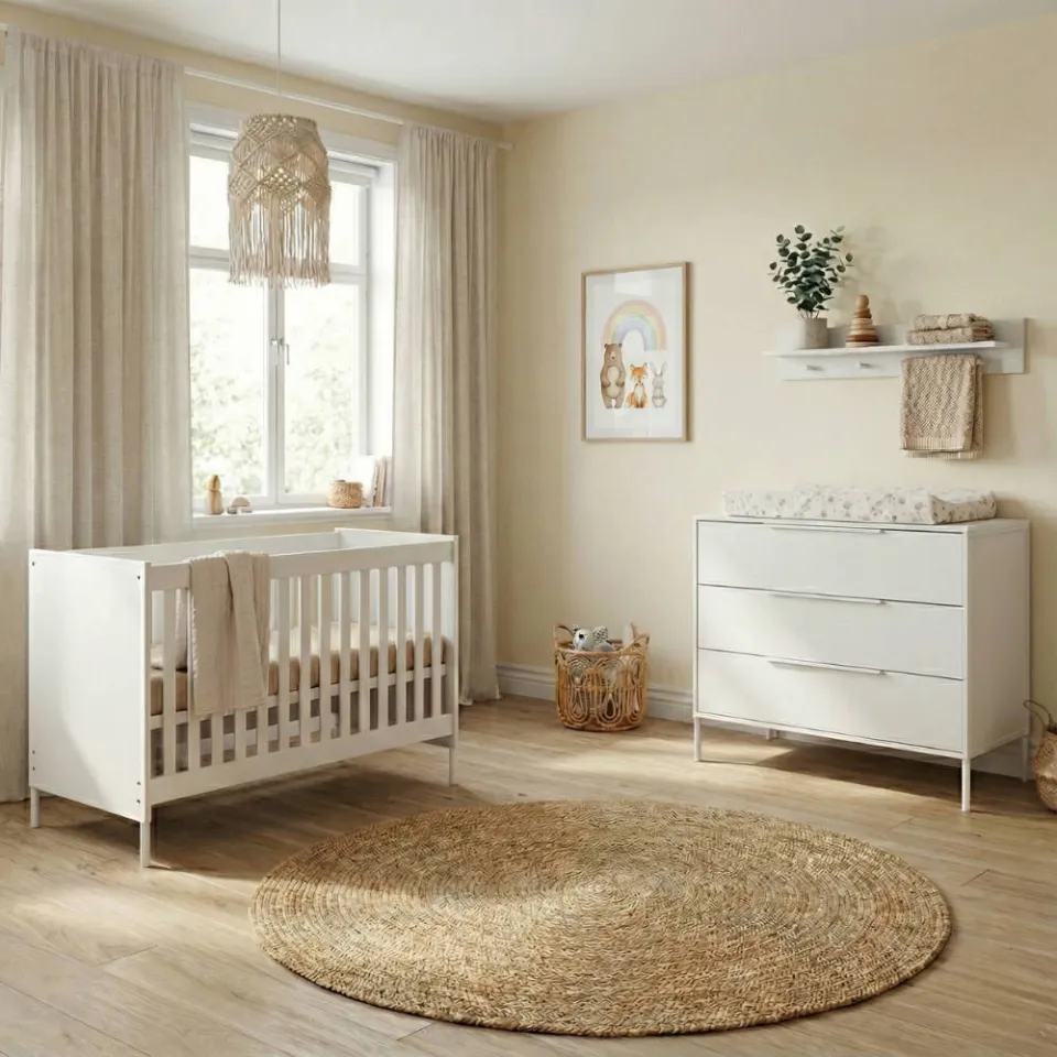 Born Lucky Babykamer Santiago Wit 2-Delig, foto 4