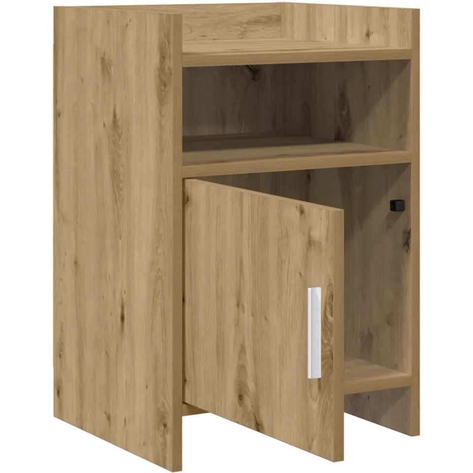 vidaXL Nachtkastjes Artisanaal eiken 40 x 36 x 60 cm Bewerkt hout, foto 4