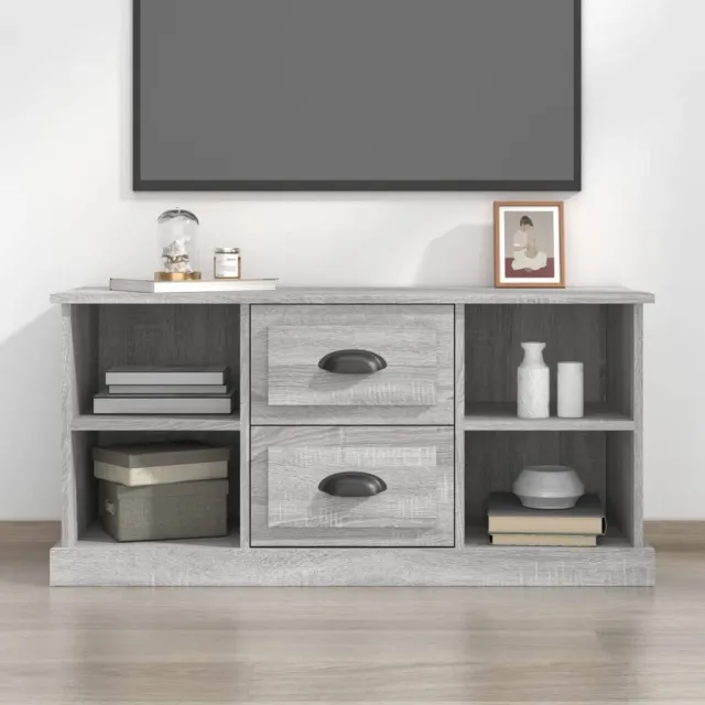 vidaXL Tv-meubel 99,5x35,5x48 cm bewerkt hout grijs sonoma eikenkleur, foto 2