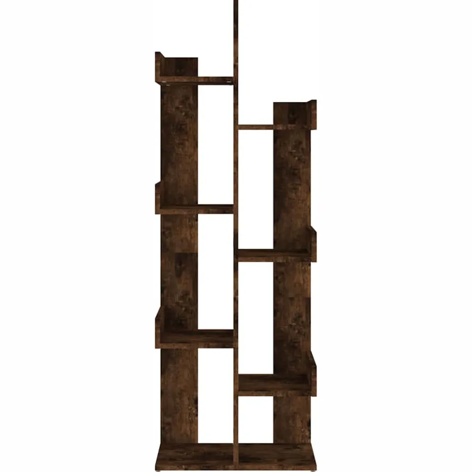 vidaXL Boekenkast 48x25,5x140 cm bewerkt hout gerookt eikenkleurig, foto 3