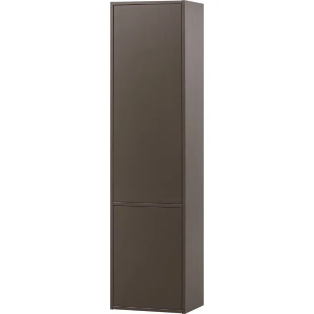 WOOOD Meggy Smalle Opbergkast - Grenen hout - Dust /Grijs - 215x55x40 mid brown