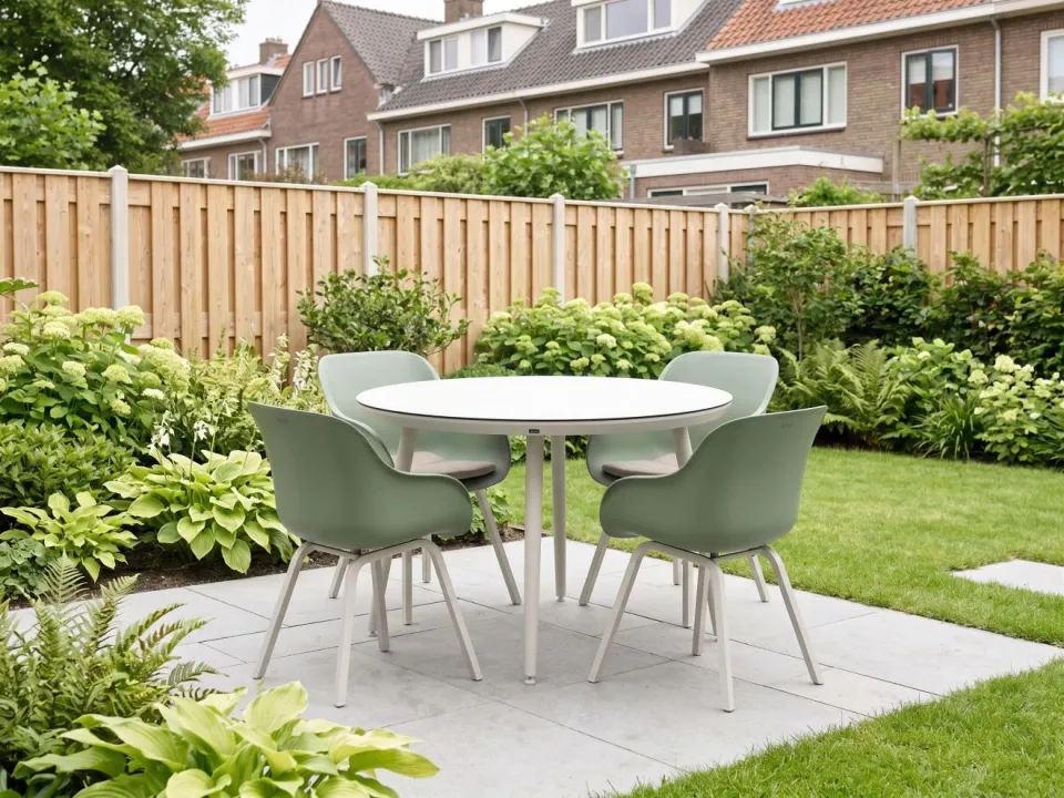 Hartman tuinmeubelen Hartman Le Soleil Element/Sophie Studio ø128cm dining tuinset 5-delig groen, foto 5