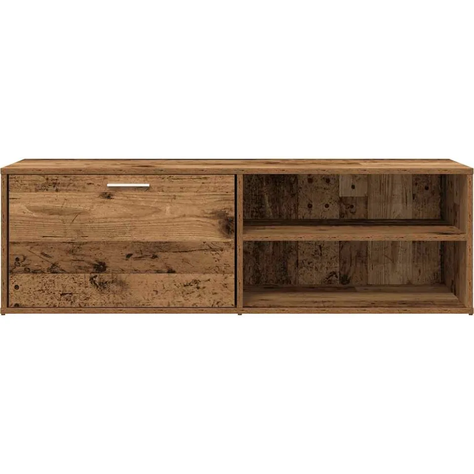 vidaXL Tv-meubel 120x34x37 cm bewerkt hout oud houtkleurig bruin, foto 4