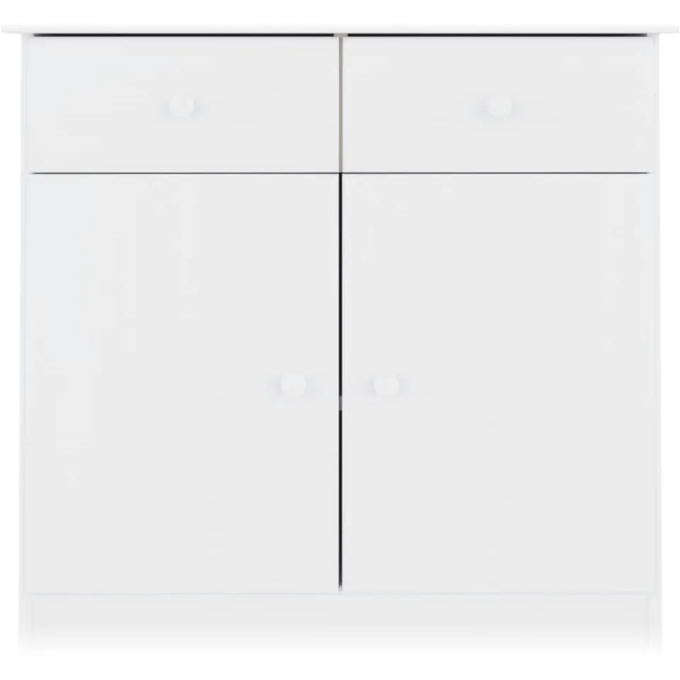 vidaXL Dressoir ALTA 77x35x73 cm massief grenenhout wit