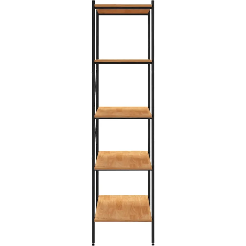 vidaXL Opbergrek 5-laags 80x40x163 cm zwart en eikenkleurig, foto 4