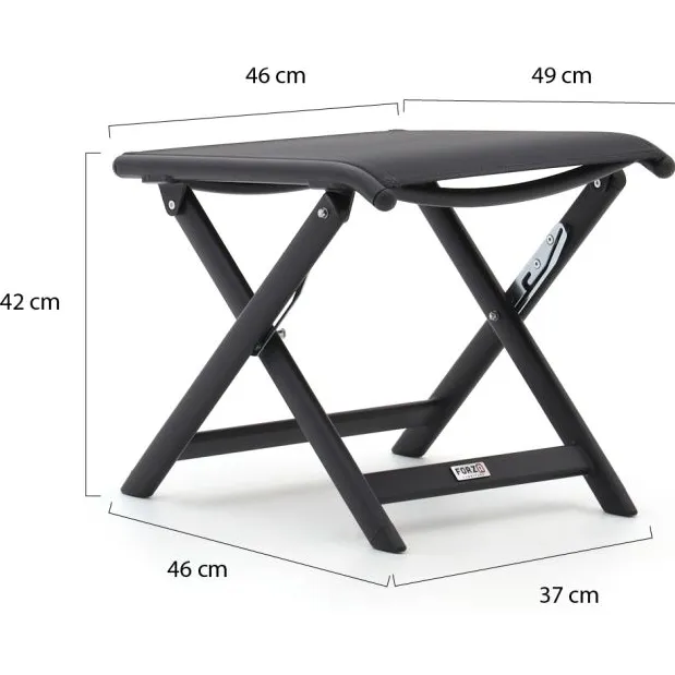 Forza Furniture Forza Bova voetenbank Grijs