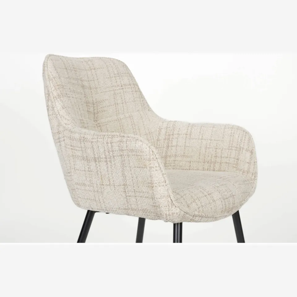 Housecraft Living Jez eetkamerstoel beige, foto 5