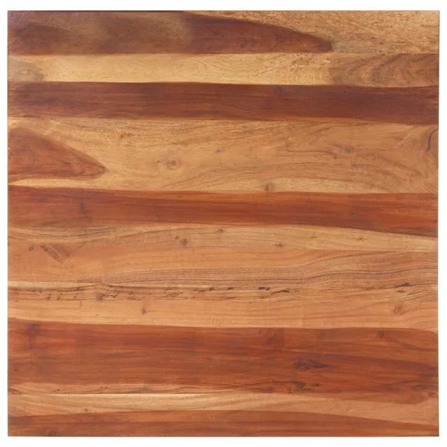vidaXL Tafelblad 25-27 mm 80x80 cm massief acaciahout Bruin