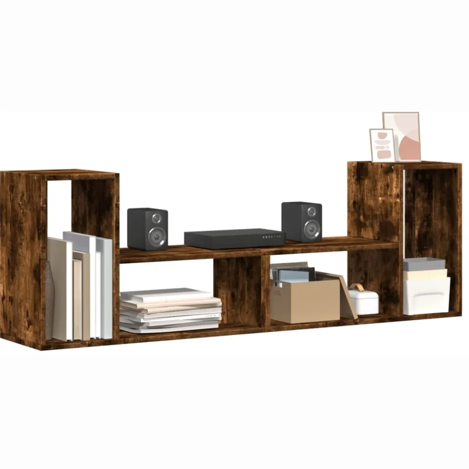 vidaXL Tv-meubelen 2 st 75x30x50 cm bewerkt hout gerookt eikenkleurig Bruin