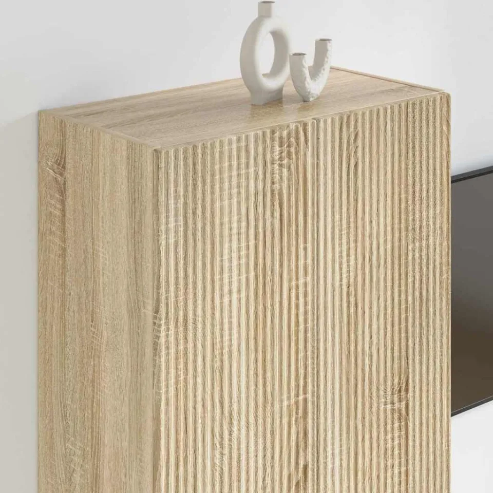vidaXL TV-wandkast 59,5 x 31 x 80 cm Sonoma Eiken Bewerkt hout, foto 4
