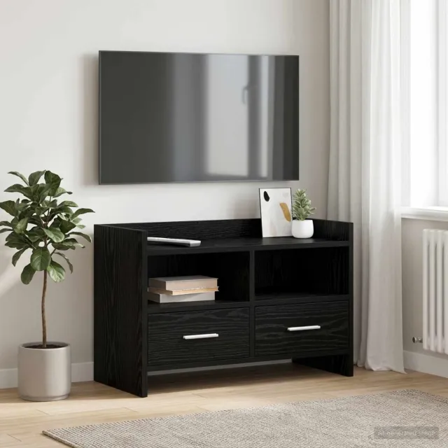 vidaXL TV-kast 71,5 x 33 x 47 cm Zwart eiken Bewerkt hout, foto 2