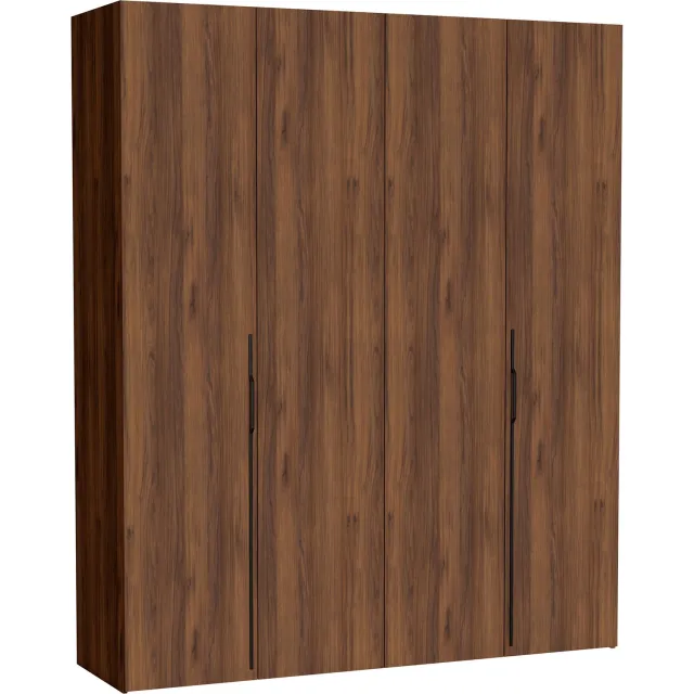 Selsey Bari – Kledingkast met 3 lades, 2-deurs, warmia notenhout, 170 cm notenhoutlook