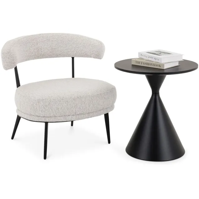 IDIMEX Loungeset ISOMA, 2-delig – beige zwart