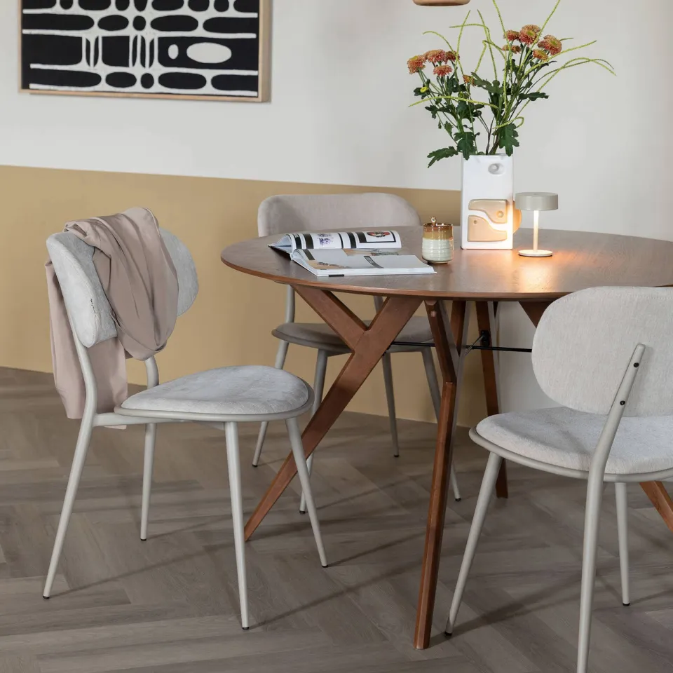 Zuiver eetkamertafel IJver walnoot, foto 2