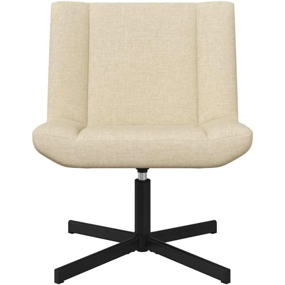vidaXL Draaistoel Crèmekleurig 63 x 75 x 76 cm Stof