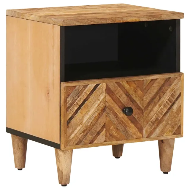 vidaXL Nachtkastje Bruin 50 x 33 x 60 cm Massief Mango Hout, foto 2