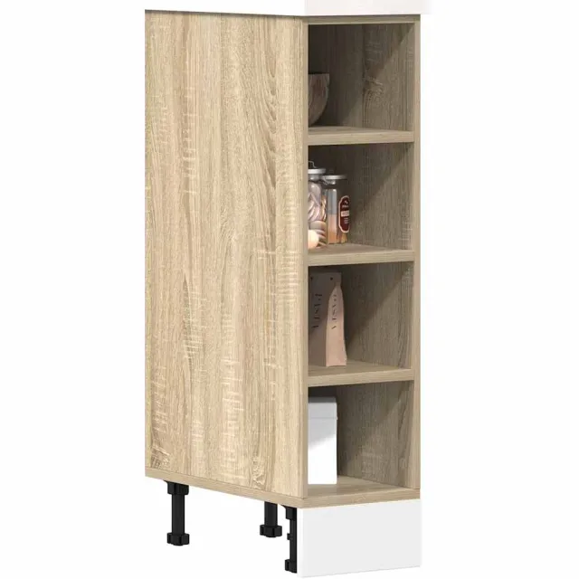 vidaXL Onderkast 20x44,5x81,5 cm bewerkt hout sonoma eikenkleurig
