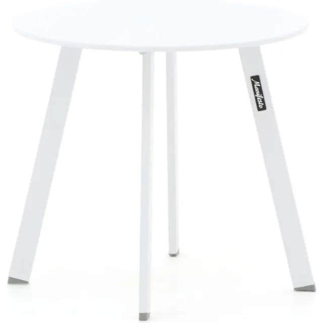 Manifesto Furniture Manifesto Bovezzo bijzet tuintafel ø 50cm (h:45cm) Wit