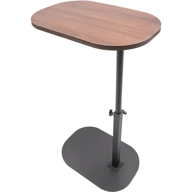 Lamor Bijzettafel - Bijzettafels - Tafel - Tafels - Salontafel - Salontafels - Verstelbaar - Bruin - Verstelbare hoogte 40-80 cm
