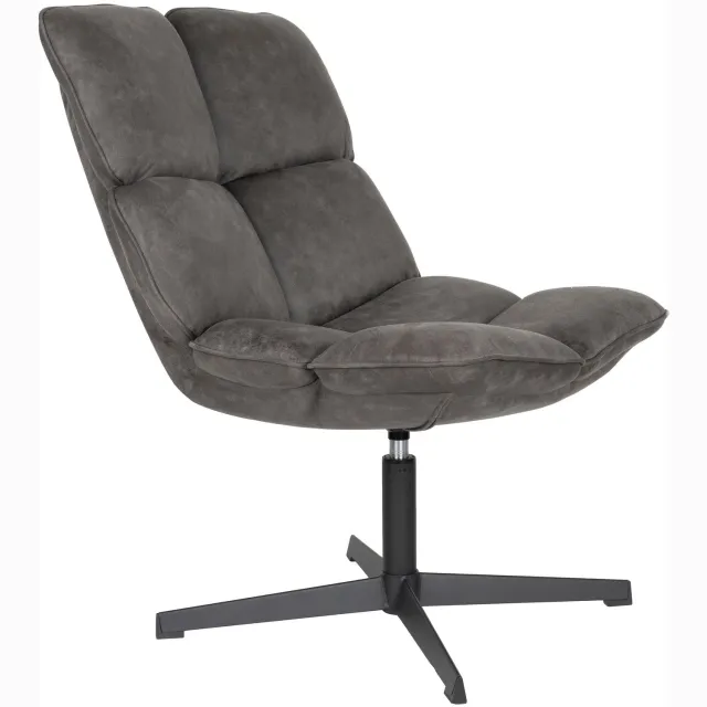 Housecraft Living Vix Fauteuil Draaibaar Antraciet - Grijs