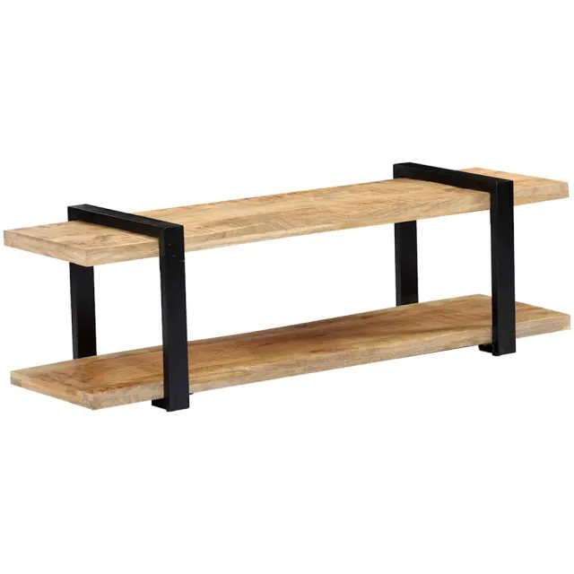 vidaXL Tv-meubel 130x40x40 cm massief mangohout Bruin