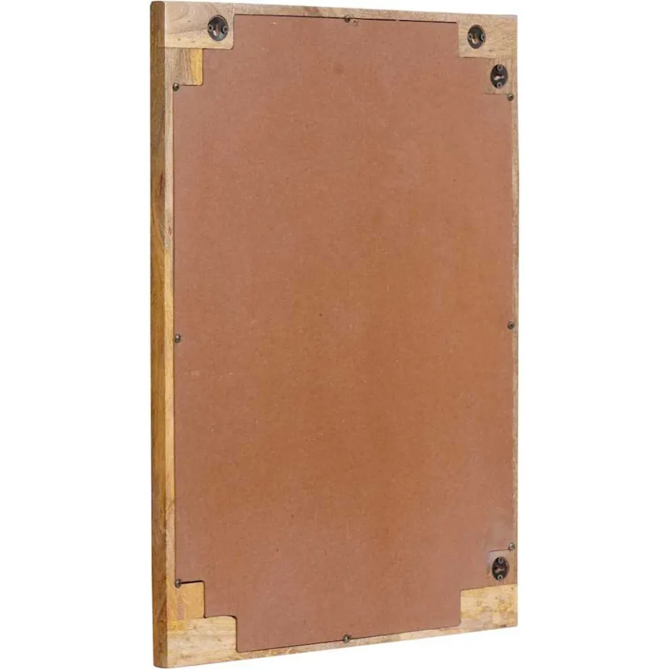 vidaXL Badkamer Spiegel Bruin 50 x 2,5 x 70 cm Massief Mango Hout, foto 3